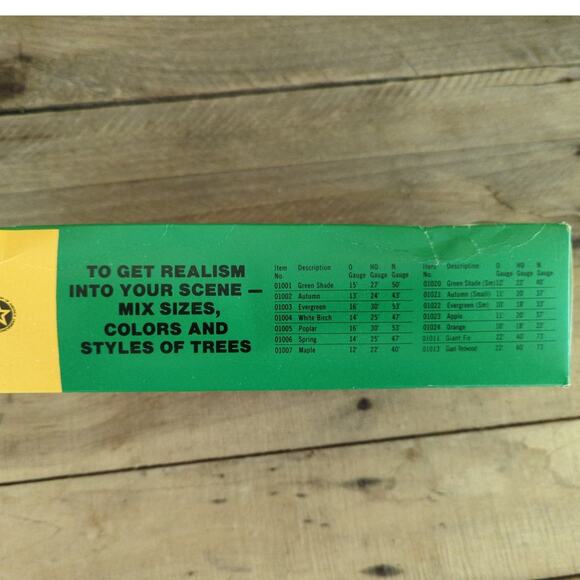 Vintage 1970s Life Like Products Evergreen Trees 01003 Original Box Bottle Brush - Picture 3 of 10